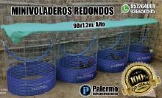 MINIVOLADEROS REDONDOS 90x1.2m alto con base túpida.